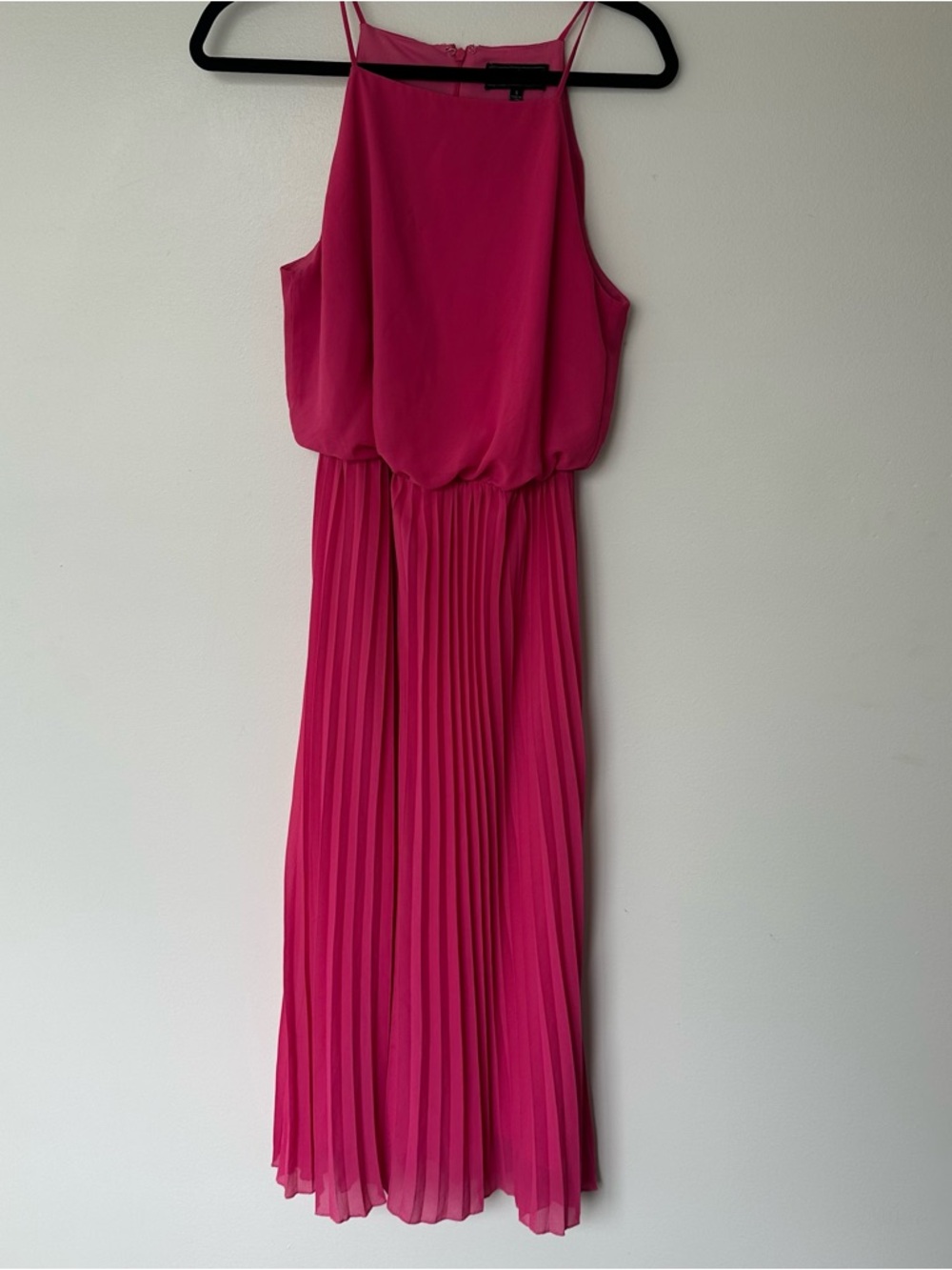 Sam Edelman Sleeveless Pleated Pink Midi Dress Size S - Picture 2 of 9